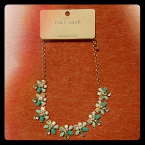 Gold tone with rhinestone necklace